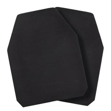 Imagem de Placas táticas de espuma Airsoft EVA Airsoft Paintball Foam SAPI Pad para colete forro interno placas de espuma 30,5 x 25,4 x 2 cm (preto-2 peças)