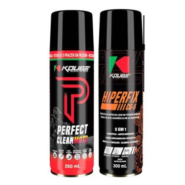 Imagem de Kit Manutenção e Desempenho - Perfect Clean Moto + Hiperfix - KOUBE