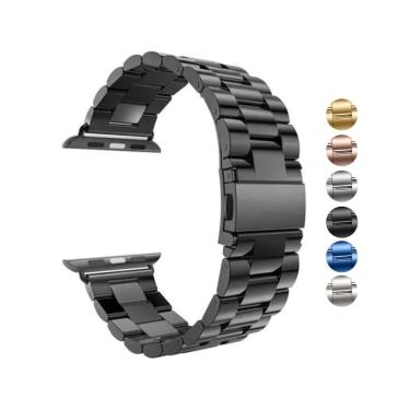 Imagem de Pulseira Inox Elos Compatível AppIe Watch Ultra IWO Microwear 42-49mm