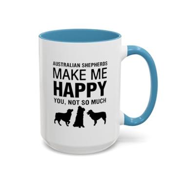 Imagem de Caneca de café pastor australiano, presente para amantes de cães, caneca engraçada para donos de animais de estimação, perfeita para aniversários, presente de mãe de cachorro, animal de estimação