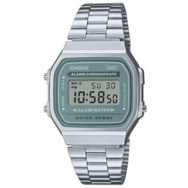 Imagem de Relógio Casio Vintage Prata Unissex A168WA-3AYDF-SC-Unissex