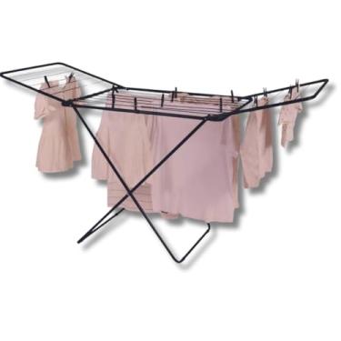 Imagem de Varal de Chão Reforçado, Retrátil com Abas Dobráveis, para Apartamento e Área Externa