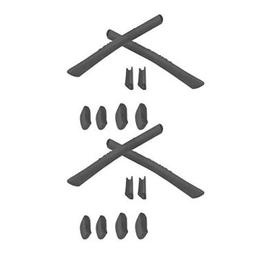 Imagem de SmartVLT 2 pares de meias de substituição cinza e kits de nariz para Oakley Half Jacket XLJ