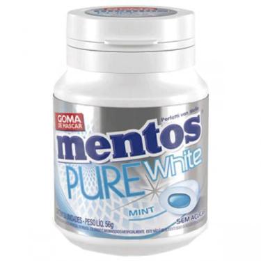 Imagem de Chiclete Mentos Pure Fresh White Mint Zero Açucar 56G