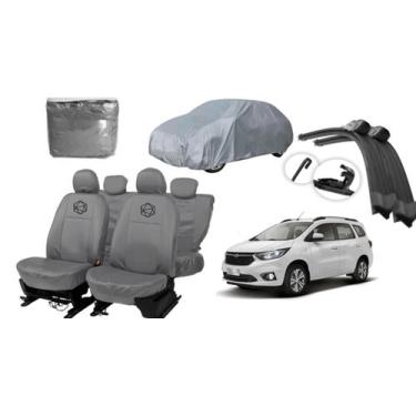 Imagem de Kit capa couro Spin 12-21 + cobertura automotiva - ferro tech br