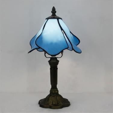Imagem de Lâmpada de mesa vintage americana LED Luxo Criatividade Sala de estar Quarto Estudo Quarto de criança Villa Hotel Cor Vidro Mesa Luz (Estilo 26)