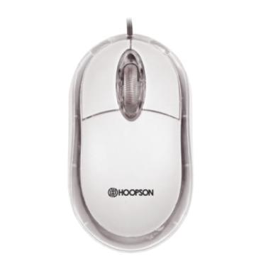 Imagem de Mouse Óptico Hoopson Com Fio Usb 1200 Dpi Ms-035b Branco