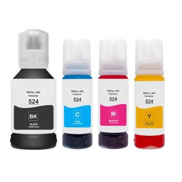Imagem de Kit Refil de Tinta Para Epson L15160 T524120 CMYK compatível - Toner V