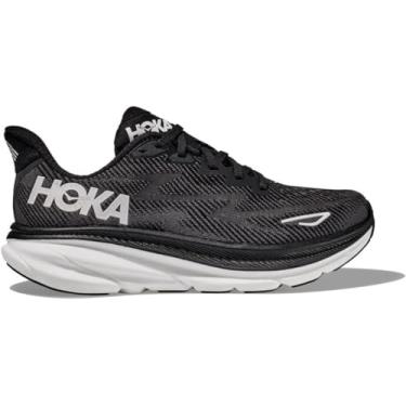 Imagem de HOKA ONE ONE Tênis feminino de cano baixo, tamanho 42, Preto, branco, 36