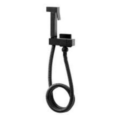 Imagem de Ducha Higiênica De Banheiro Luxo Quadrada Metal - oem, PRETO