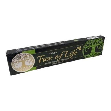 Imagem de Incenso Massala Tree Of Life Árvore da Vida Goloka Var 15g - Lua Místi