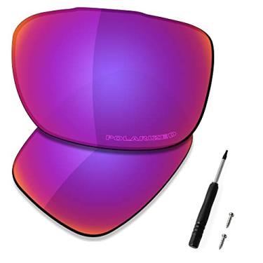 Imagem de SAUCER Lentes de reposição premium para óculos de sol Oakley TwoFace OO9189 | TwoFace Low Bridge Fit OO9256 de alta definição - Midnight Sun polarizado