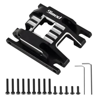 Imagem de 9imod Skid Plate CNC Aliuminum Transmission Mount Gearbox Base for TRX4M 1/18 RC Crawler Car Upgrade Parts (Black)