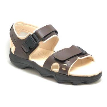 Imagem de Sandália Masculino Papete Franciscana Aberta Ortopédica material sinté