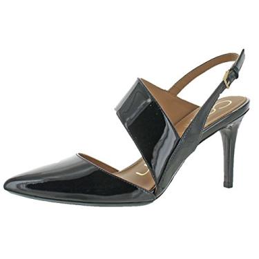 Imagem de Calvin Klein sandália feminina Gianna bico fino para noiva, Preto, 6.5