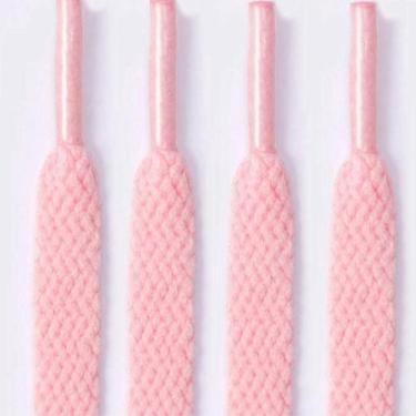 Imagem de 1 par de Cadarço Chato Poliéster 1,40 Cor de Rosa - Home Goods