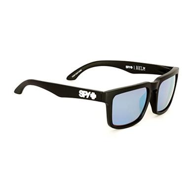 Imagem de Óculos de sol Spy Helm preto fosco bronze feliz com lente Spectra azul claro