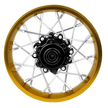 Imagem de BeaxTurbo Racing Upgrade Parts CNC Aluminum Rear Spoke Wheel for Losi Promoto MX 1/4 Gold Ring LOS46003 (Gold-Black)