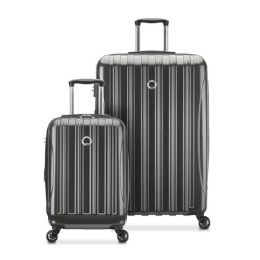 Imagem de DELSEY Paris Mala Helium Aero Rígida Expansível com Rodas Giratórias, Carvão Escovado, 2-Piece Set (19/29), Mala Helium Aero rígida expansível com rodas giratórias