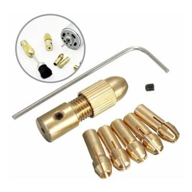 Imagem de Mini Mandril Acoplável. Mandril Para Motor Kit 7 Peças