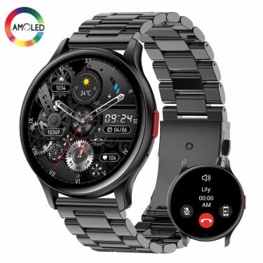 Imagem de Relógio Inteligente 1.43 Polegadas Amoled Senbono Max 11 Preto Prateado