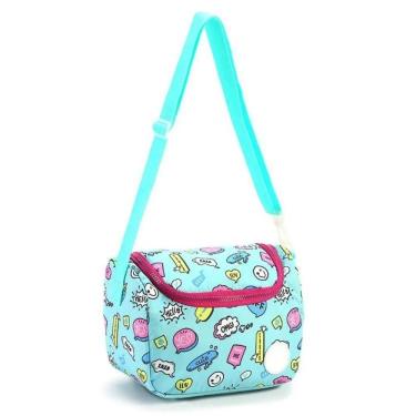 Imagem de Lancheira Escolar Térmica Infantil Feminina Seanite Azul