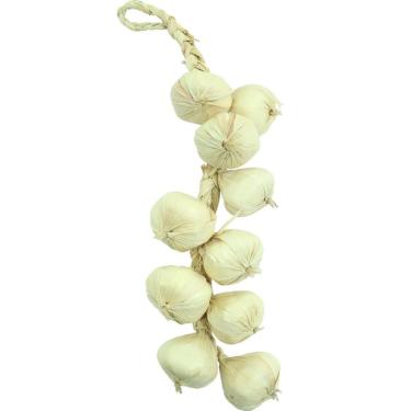 Imagem de Kit 3 Tranças De Alho Artificial Decoração Artesanal 42cm