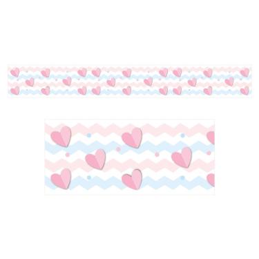 Imagem de Adesivo Faixa De Parede Infantil Coração Np400