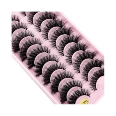 Imagem de Cílios Postiços De Vison Falso Cat-Eye Fluffy 8D Wispy Long Thick Volu