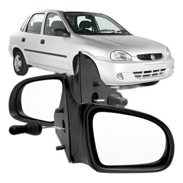 Imagem de Par Retrovisor Corsa 94 A 2002 Classic 2003 A 2009 A 2012 - Genérica