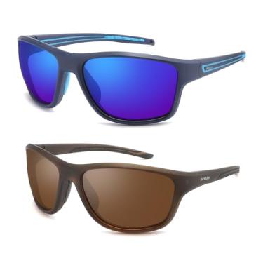 Imagem de Óculos Polarizados Pesca Corrida Beach Tennis Ciclismo Kit 2