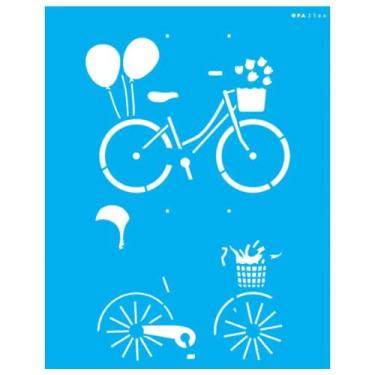 Imagem de Stencil Opa 20x25 Bicicleta Vintage 3166