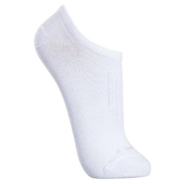 Imagem de Meia Sapatilha Algodão Lupo invisível - unidade, 33 a 36, Branco
