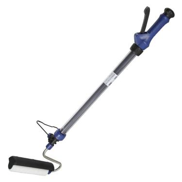 Imagem de Rolo De Pintura Com Reservatorio Inteligente Profissional Cabo Retratil Tinta Parede Teto Deck Casa Obra Construçao