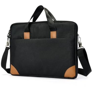 Imagem de BOSII Estojo de transporte portátil para monitor de 35 polegadas - Capa protetora fina para monitores externos de 35,5 cm com bolsos de acessórios, tamanho 45 x 34,8 cm x 3 cm