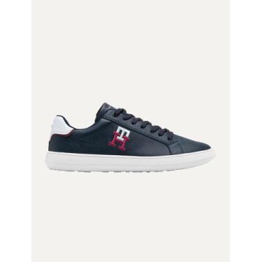 Imagem de Tênis Tommy Hilfiger Masculino Daniel 24 Monogram Azul Marinho, 41