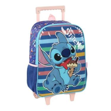 Imagem de Mochila Carrinho Verde Kids Stitch Luxcel, Azul, UN