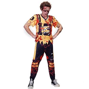 Imagem de KalcyKizz Adult Bloody Zombie Cheerleader Costume for Men and Women (Men cheerleader costume, M)