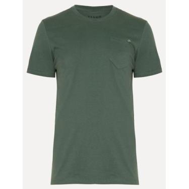 Imagem de Camiseta Ellus Cotton Fine Easa Pocket Classic Verde Escuro, XL/GG