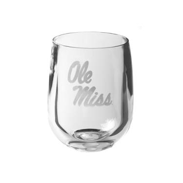 Imagem de Westrick Copos de vinho Michigan Wolverines sem haste inquebráveis com base pesada e borda semelhante a vidro – Taças de vinho inquebráveis – Pacote com 1