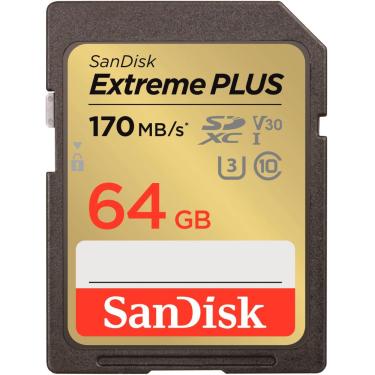 Imagem de SanDisk - Cartão de memória Extreme PLUS 64GB SDXC UHS-I-SDSDXW2-064G-ANCIN