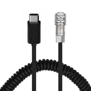 Imagem de Cabo Espiral Usb-C X 2 Pinos Para Blackmagic Bmpcc 4K E 6K
