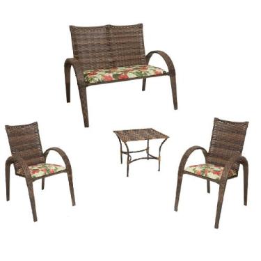 Imagem de Conjunto Laura 2 Cadeiras 1 Namoradeira e Mesa de Centro - Artluxo, Ar