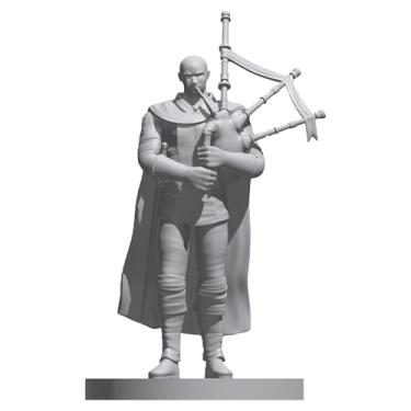 Imagem de ZAG Goliath Male Bard Barbarian Miniature, 28-32mm Scale, Unpainted Resin Figure, DND Tabletop Gaming Compatible