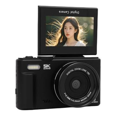 Imagem de KIMISS Câmera Digital de 5k 75MP Com Zoom Digital 18x e Tela Flip para Entusiastas da Fotografia (32 GB)