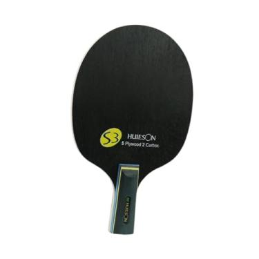 Imagem de Tachiuwa Raquete de tênis de mesa, raquete de pingue-pongue, feita à mão, com 7 camadas, base de madeira, para atletas, ambientes internos e externos, Comprimento Da Alça