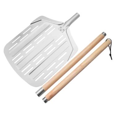 Imagem de FytStycale Pá de Pizza, Pá de Pizza de Alumínio, Quadrada, Ferramenta de Transferência Antiaderente Profissional, Utensílios de Cozinha de Restaurante, Leve, Comprimento total 135 cm
