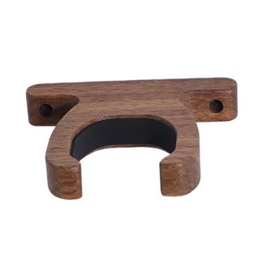 Imagem de YIJU Suporte de parede chinês Hulusi, prateleira de parede portátil para instrumentos chineses, suporte para taco de beisebol para presente, palco, casa, Marrom Escuro