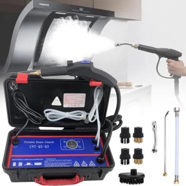 Imagem de Limpador A Vapor De Alta Pressão 1700w Máquina De Limpeza De Energia De Banheiro Portátil De Alta Temperatura Para Motor Sem Tanque E Resistente Para Uso Doméstico Rejunte Telha, 1700W