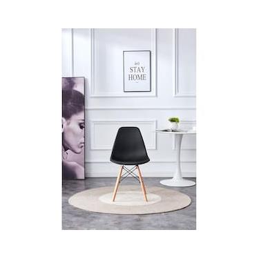 Imagem de Cadeira Conthey Eiffel Design Eames Base Madeira Estrutura Metálica